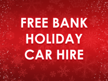 FREE Bank Holiday Car Hire this Christmas & New Year*!