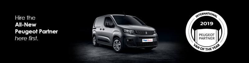 Image for Hire the All-New Peugeot Partner Van here First