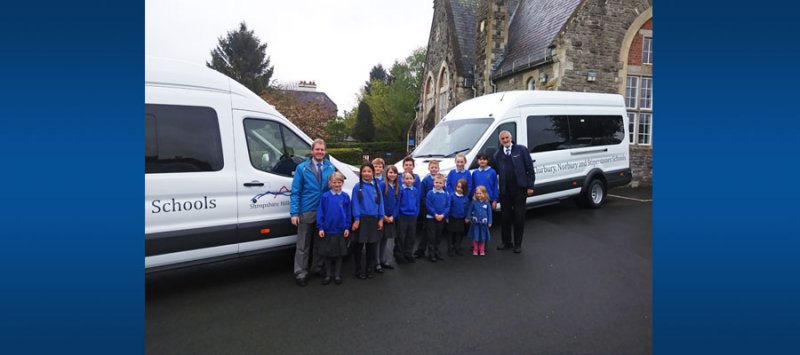 Image for Shropshire Hills School Federation Receive Their Minibus Hire